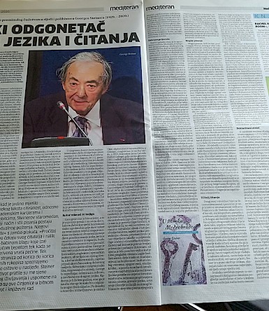 Novi list on George Steiner