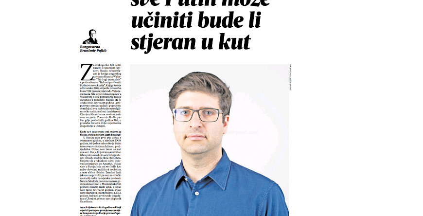 Shaun Walker in Večernji list