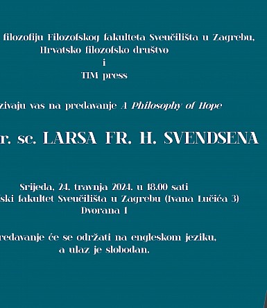 Lecture „A Philosophy of Hope“