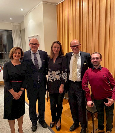 A reception on occasion of Lars Svendsen's visit