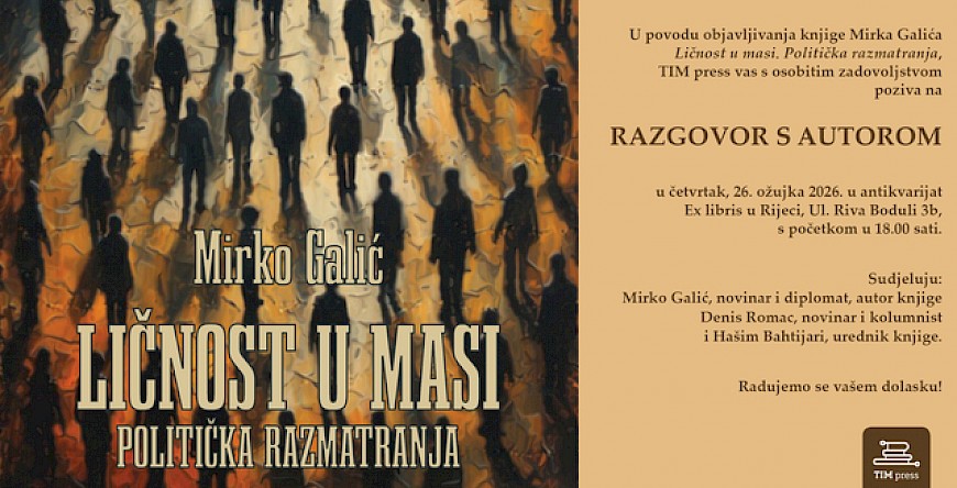 „The Individual in the Crowd“ book launch in Rijeka